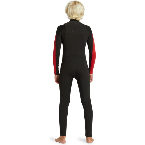 2026 Quiksilver Junior Everyday Sessions 3/2mm Brustreißverschluss Neoprenanzug EQBW103107 - High Risk Red
